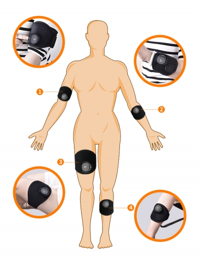 Реабилитационный тренажер, миостимулятор для рук и ног Rehab Glove EMS, 6 режимов-1