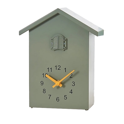 Настенные часы с кукушкой Clocker KuKu, таймер, зеленые-1